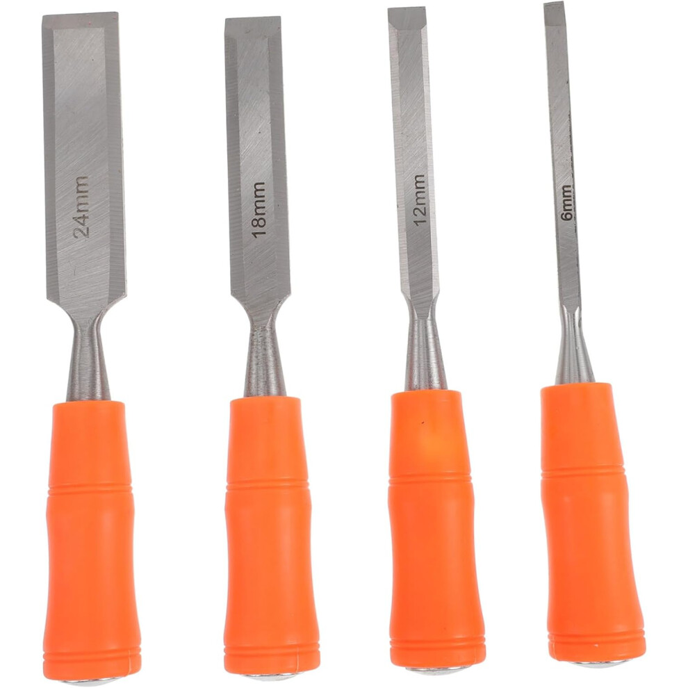 4Pcs Woodworking Carving Chisels For Diy Craft Plastic Handle Engraving Chisels For Woodworking Projects 5455468305610