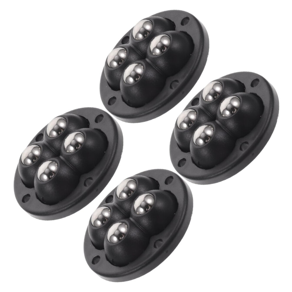 4Pcs Sticky Casters Wheels Self-Adhesive 360 Rotating Mini Caster For Storage Bin Trash Can Roller Easy Install 5455468169175