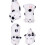 4pcs Ceramic Chopsticks Holder Cow Shape for Spoons and Forks, White Tableware Rest Easy to Clean Feature 1