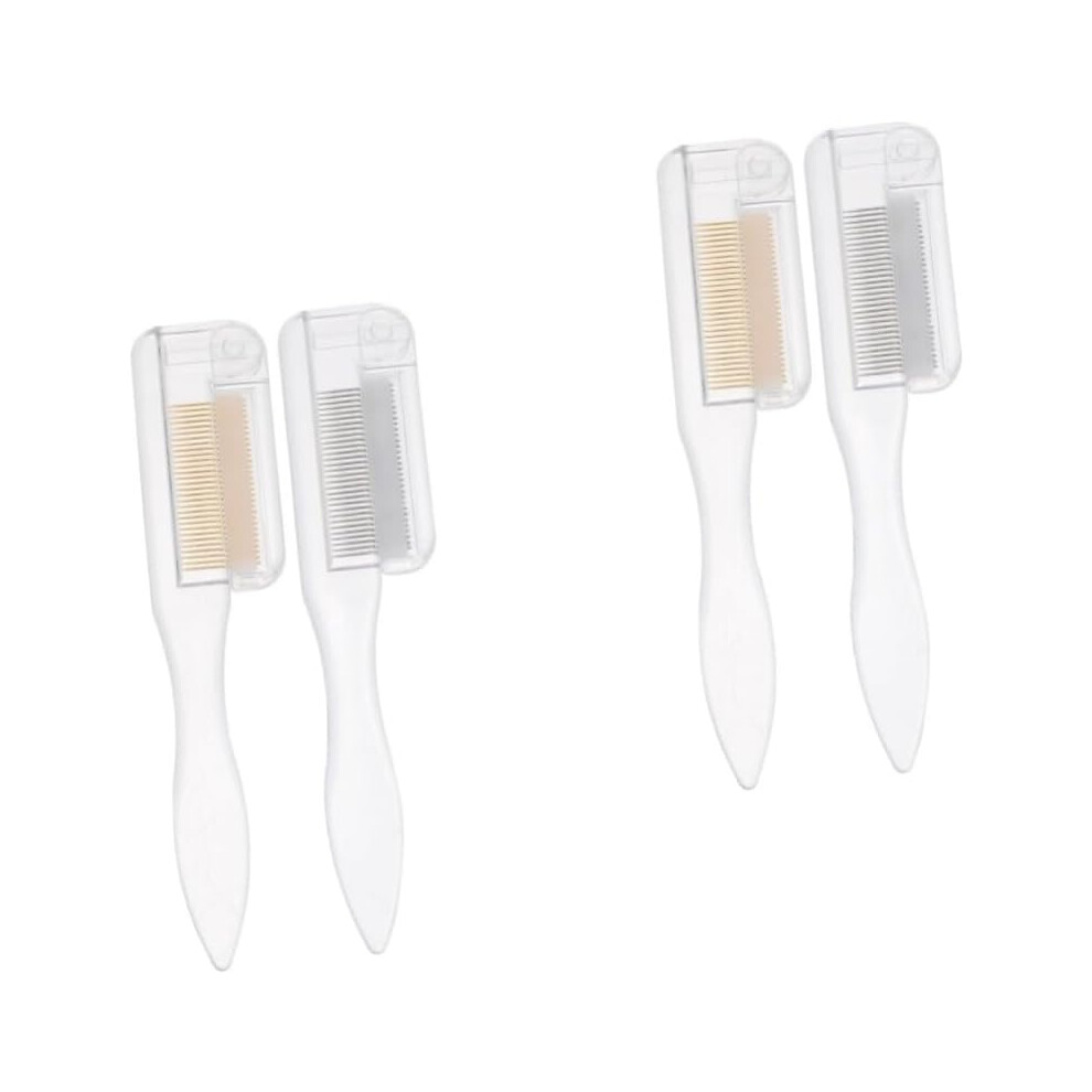 Hkhbjs 4Pcs Portable Eyelash Grooming Tool Eyebrow Shaping Brush Multipurpose Beauty Makeup Comb