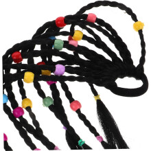Lot de 2 extensions de queue de cheval tressées pour perruque queue de cheval colorée, extensions de cheveux tressées faites à la main