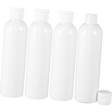 4er-Set PET-Kunststoffflaschen (500 ml) mit Klappverschluss zur Aufbewahrung von Reise-Make-up-Gel