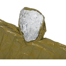 2-delige noodregenponcho en waterdichte poncho-deken voor volwassenen, opvouwbare kampeeruitrusting