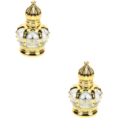 4pcs Middle Eastern Empty Perfume Bottles Decor Refillable Glass Essential Oil Bottles