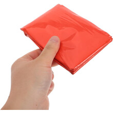 2-teiliges Notfall-Regenponcho-Set und wasserdichte Poncho-Decke für Erwachsene, faltbare Campingausrüstung