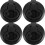 Boat Latches Marine Flush Pull Hatch Locks 4Pcs Black Round Handle Rv Deck Access Hatch Locking Hardware 1
