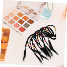2pcs Braided Ponytail Extensions for Colored Ponytail Wig Hair Pieces Handmade Braided Hair Extensions