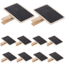 40 Stück Mini-Nachrichtentafel-Clips aus Holz für Lebensmitteletiketten