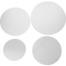 4 runde Kuchenplatten aus Pappe, Kreise, Mousse-Kuchenbasis, Dessert-Bastelvorlage zum Dekorieren