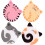 4pcs Acrylic Cat Pattern Coasters Heat-Resistant Cup Mats Prevent Table Scratches 1