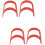 4pcs Professional Beard Styling Tool Plastic Beard Shape Ruler Goatee Outline Ruler Portable Modelling Tool 1