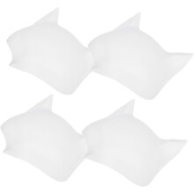 4 kpl tyhjä käsin piirretty naamio maalattava eläin cosplay tee-se-itse-askartelukasvonaamio