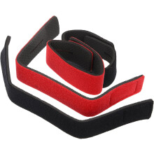 4pcs Fishing Rod Carrier Straps and Rod Sling Bands Set Thick Sturdy Protective Sleeves Black and Red
