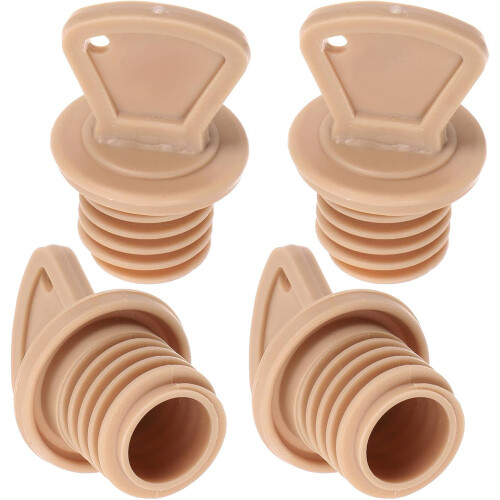 4pcs Hot Water Bottle Stopper Rubber Screw Cap Replacement Sealing Stopper