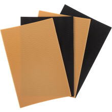 4er-Pack wiederverwendbare Silikon-Fersenpolster für High Heels mit rutschfester Sohle, erhältlich in Schwarz und Nude, für Damen.