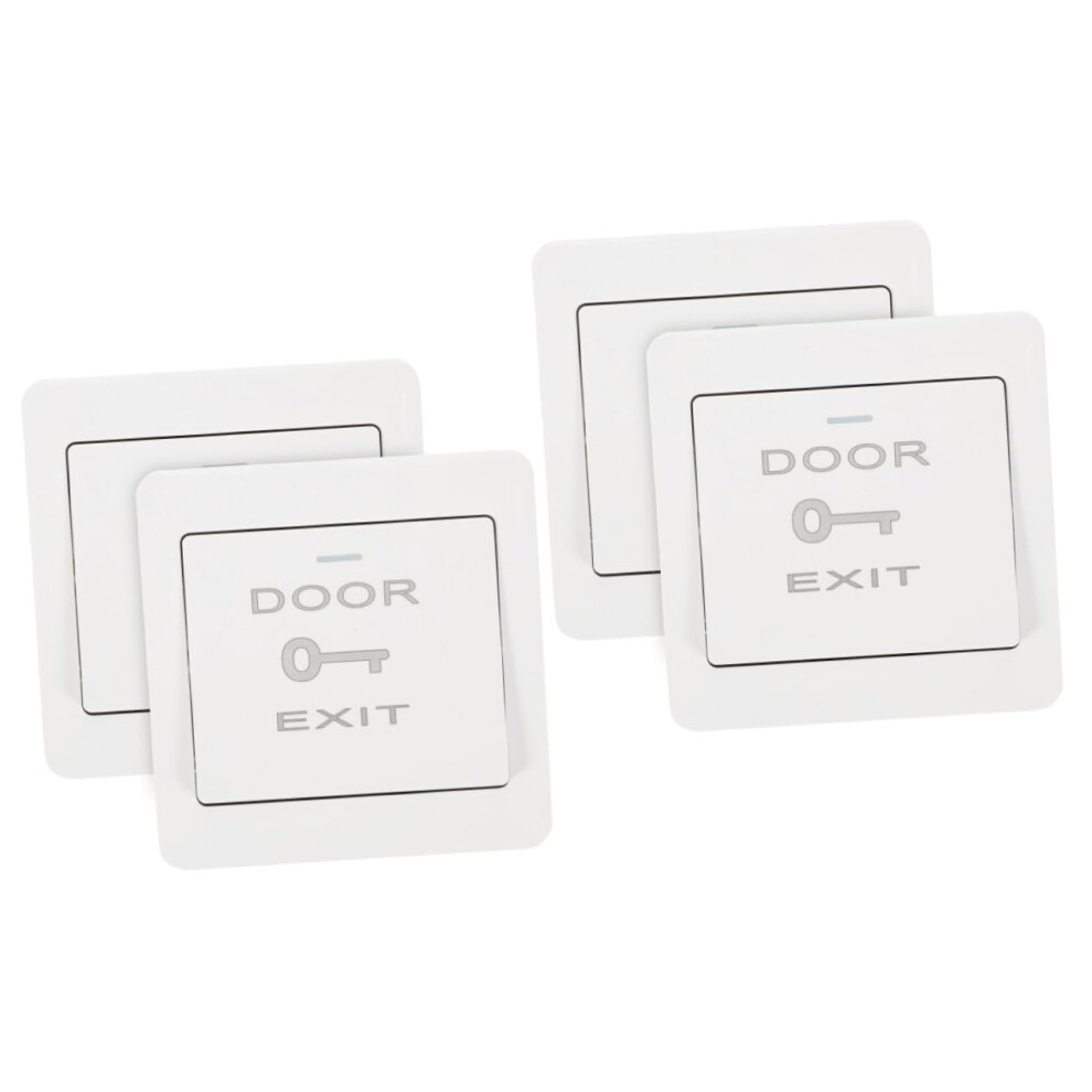 4Pcs Push To Exit Button Wall Plate Cover For Doorbell Door Access Cover Protector 5455468334542