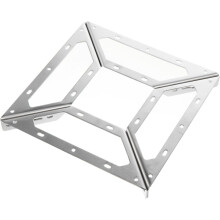 4 piezas de escuadras angulares de acero inoxidable para reparación y unión de estantes de cocina.