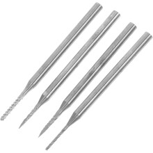 4-teiliges Wolframkarbid-Gravurwerkzeug-Set mit Mikrobohrern 0,8-1,2 mm für Holz- und Steinbearbeitung