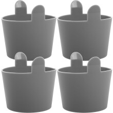 Lot de 4 moules à œufs en silicone pour friteuse à air chaud, pliables et réutilisables, compatibles micro-ondes.