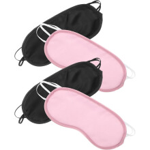 4pcs Disposable Eye Mask for Napping Sleeping Mask for Men Straps Soft Blackout Polyester Blindfolds