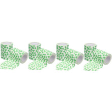 Papier toilette à motif trèfle (8 rouleaux) pour salle de bain, doux et absorbant, pour toute la famille.