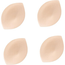 4 Paar Bikini-BH-Einlagen, Push-up-Polsterung, hautfarben, Einheitsgröße für Damen, Badeanzug, Sport, Yoga