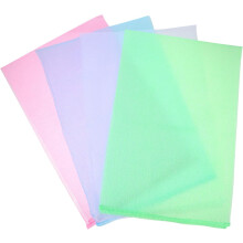 4 Stück Nylon-Peeling-Waschlappen für die Dusche, weiche Rückenwaschtücher in Grün und Weiß