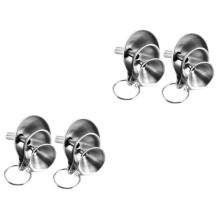Lot de 4 petits entonnoirs en acier inoxydable pour la cuisine, à large ouverture, pour l'huile.