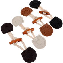 4 paires de boutons brandebourg en corne de bois pour manteaux, pulls et vestes, pièces de rechange pour la couture