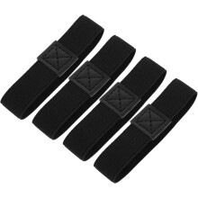 5 Stück schwarze, glockenförmige Gitarren-Halsstab-Abdeckplatten mit 3-Loch-Eisenkern