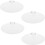 4pcs Silicone Household Cup Lid with Rounded Corners Simple Design Practical Leak-proof Mug Covers 1