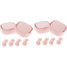 4sets Silicone Sleeping Earplugs for Students Sound Insulation Earplugs