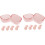 4sets Silicone Sleeping Earplugs for Students Sound Insulation Earplugs 1