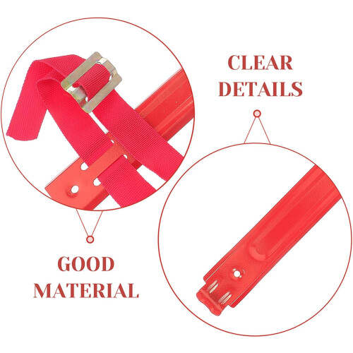 2Pcs Heavy-Duty Iron Fire Extinguisher Wall Bracket with Adjustable Strap Universal Mount 2