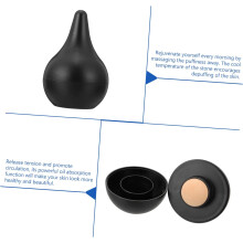 Lot de 2 billes de massage facial portables en pierre volcanique pour le soin de la peau
