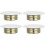 4Pcs Fire Sprinkler Covers Plate White 5.5Cm Outer Diameter 4.5Cm Inner Diameter Fire Sprinkler Head Cap 1