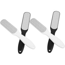 4pcs Double-sided Stainless Steel Foot Files Callus Remover Pedicure Exfoliating Foot Dead Skin Trimmer Tool