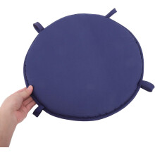 Lot de 2 coussins ronds avec attaches pour chaises de salle à manger, coussins d'assise doux en polyester et éponge