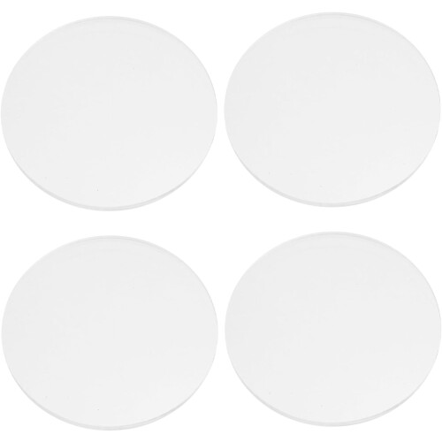 4pcs Round Acrylic Sheet Panel Board for Crafting Projects Acrylic Display Boards