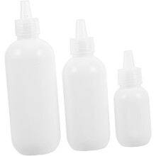 Travel Size Squeeze Bottles Set 3pcs Refillable Cosmetic Tubes
