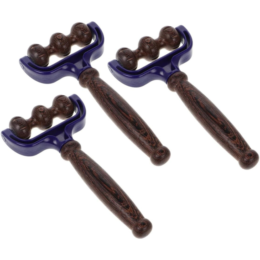 Hkhbjs 3Pcs Wooden Massage Roller Stick For Muscles Manual Handheld Massager