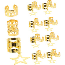 36pcs Braids Jewelry Hair Accessories Women Dreadlocks Wig DIY Ring Charms for Hair Styling African Beads