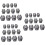 36pcs Stainless Wire Rope Connector Single Clips for Wires Splicer Cable Clamp 1