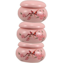 3er-Pack tragbare Puder- und Salbendosen mit Keramikdeckeln für Reise-Make-up-Proben