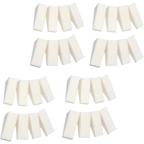 Nail Sponge Triangle Makeup Sponge 32pcs White Gradient Nail Art Tool and Beginners
