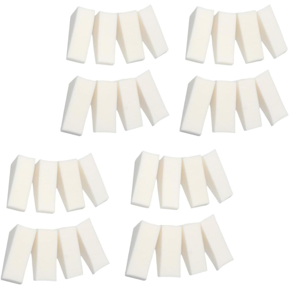 Hkhbjs Nail Sponge Triangle Makeup Sponge 32Pcs White Gradient Nail Art Tool And Beginners