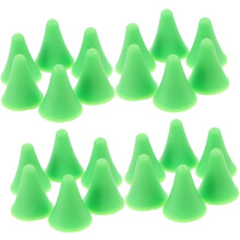Protège-pointes d'aiguilles à tricoter verts, 30 pièces, embouts en caoutchouc pour protéger les pointes des aiguilles