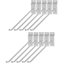 32 ganchos individuales para placas de canaleta, ganchos para estantes de tablero perforado para estantes de productos