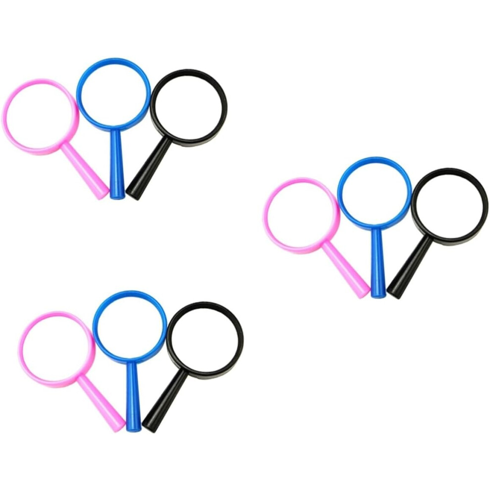 Hkhbjs 36Pcs Plastic Magnifying Glasses Handheld Mini Magnifying Glass Portable Small Magnifiers
