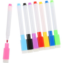 32-teiliges Set abwaschbarer Whiteboard-Marker in 8 Farben, radierbare Multifunktionsstifte